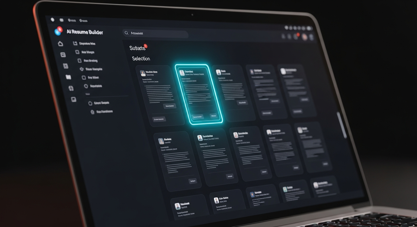 AI resume builder tools tested side by side on a laptop screen, 2026