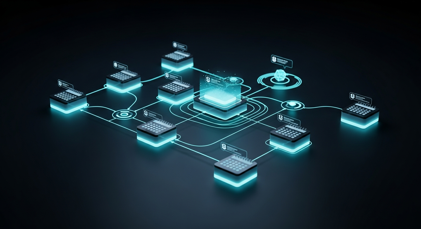 AI scheduling workflow automation calendar integration visualization 2026