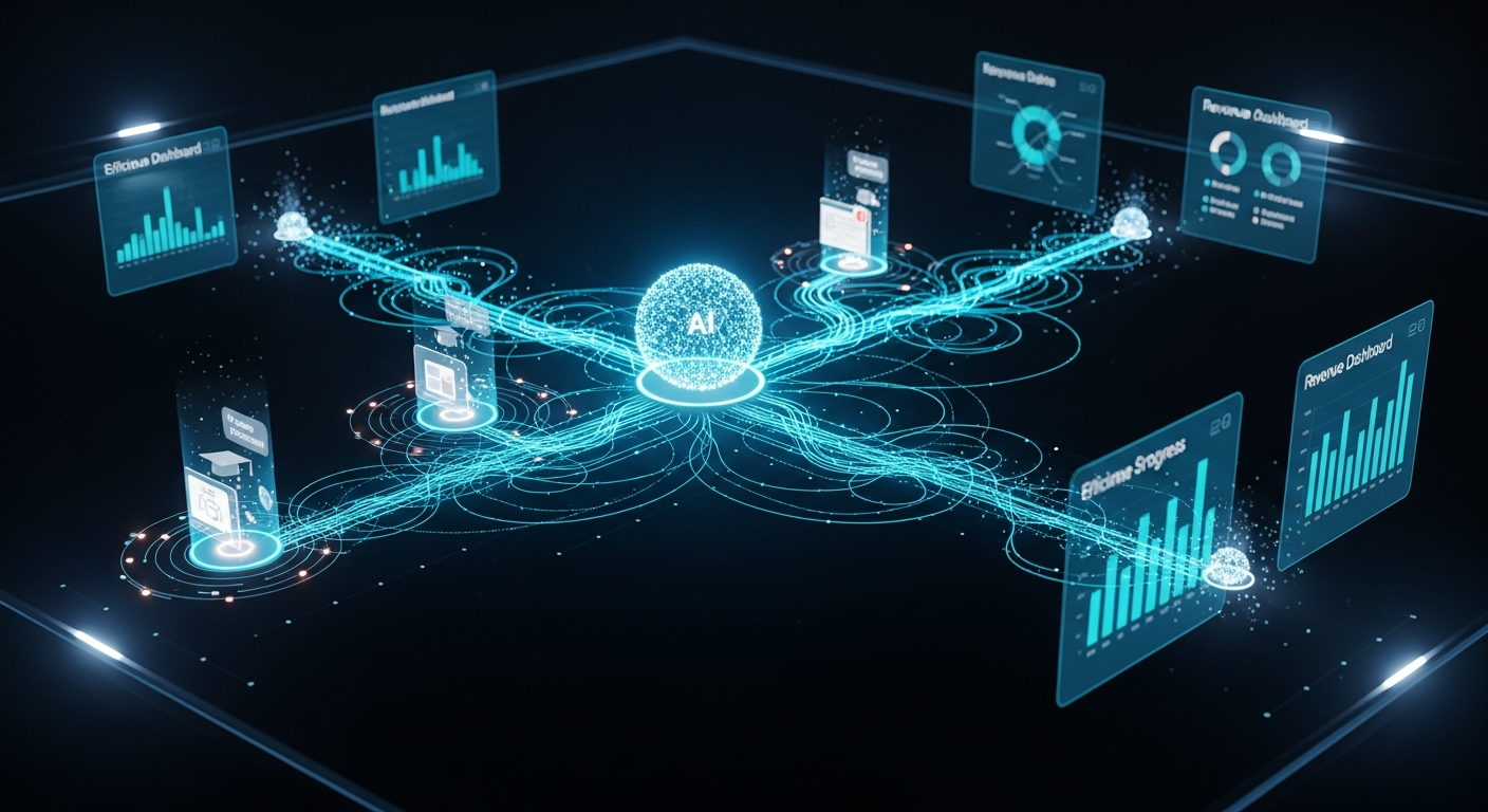 AI-powered online course creation workflow automation visualization 2026